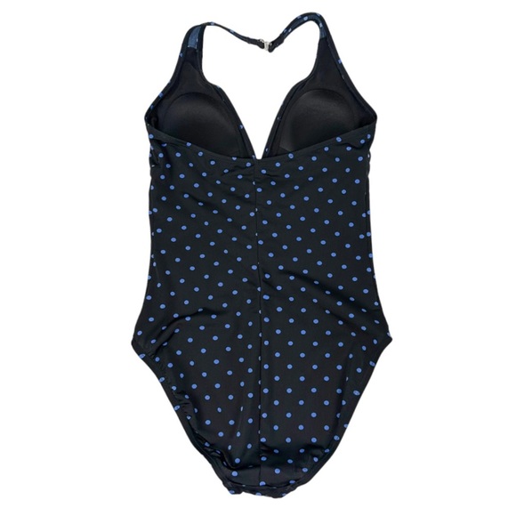 Speedo Polka Dot Swimsuit Halter Neck One Piece Size 10 - Picture 5 of 7
